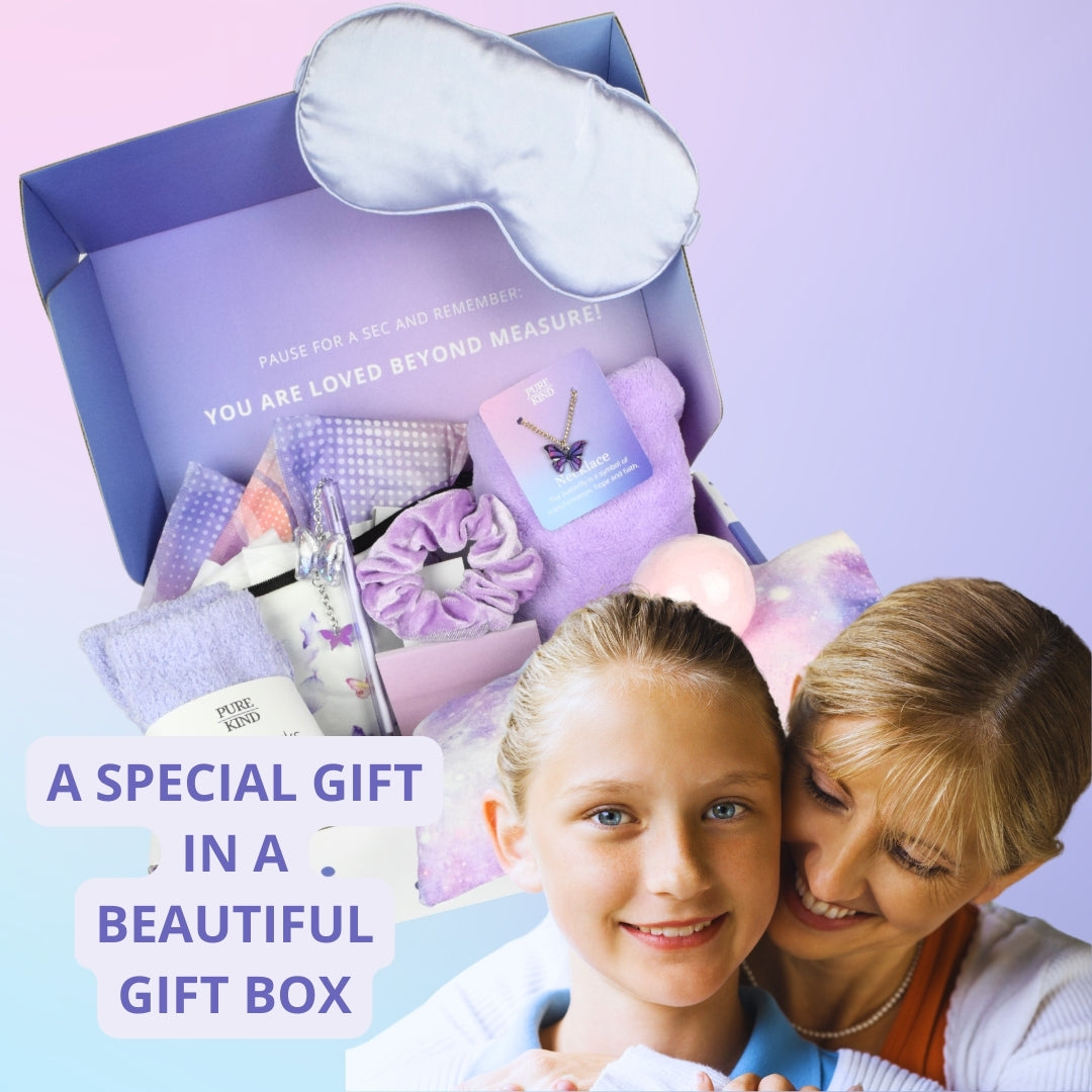 First Menstruation Gift Box for Teens with Butterfly Pouch